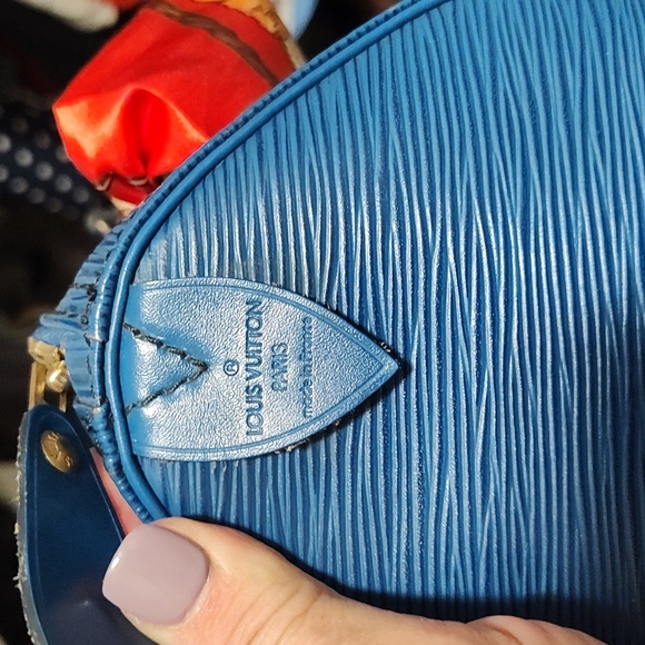LOUIS VUITTON VINTAGE '91 BLUEBERRY EPI LEATHER SPEEDY 25 LOCK/KEY#312 VERY GOOD - Picture 4 of 4